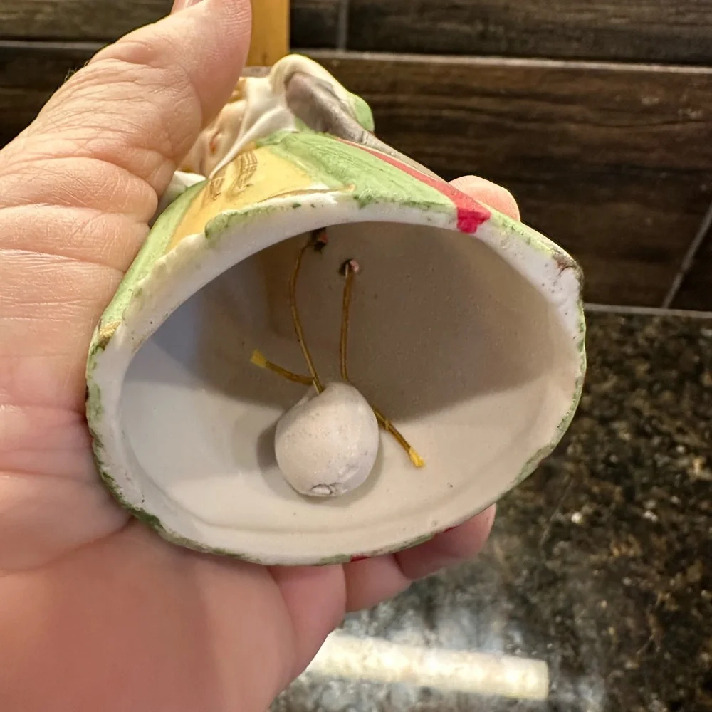 Vintage Ceramic Shepherd Boy Bell‎